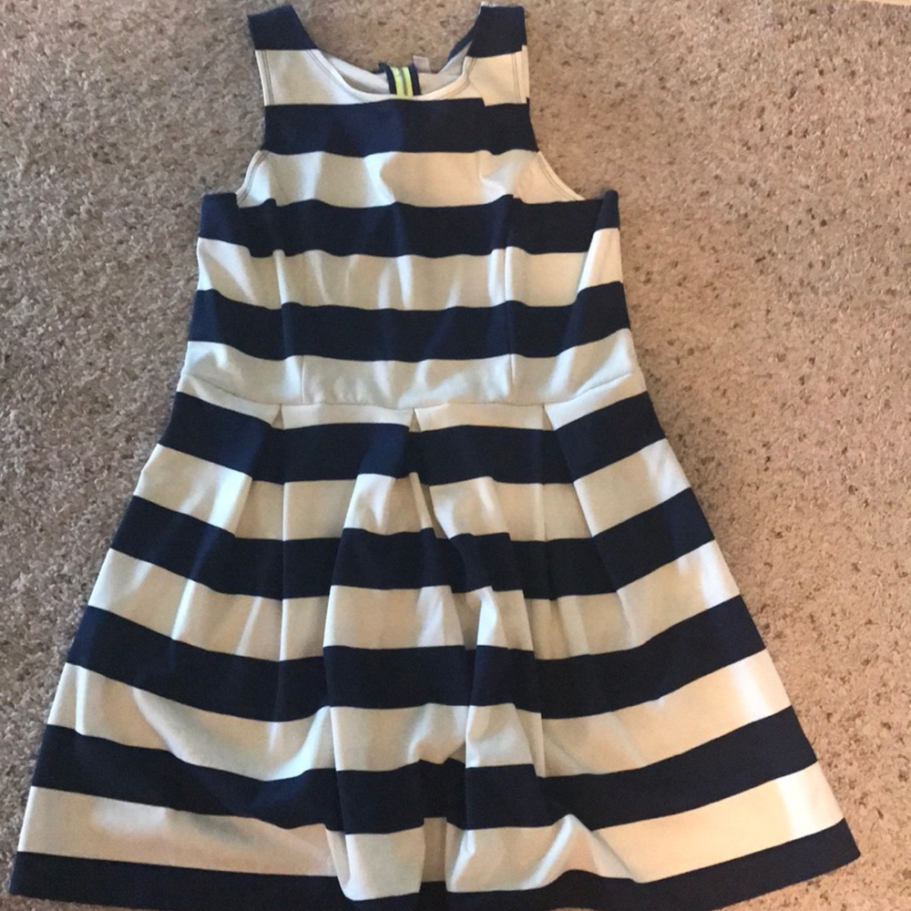 NWOT xhillaration Xl nautical striped dress